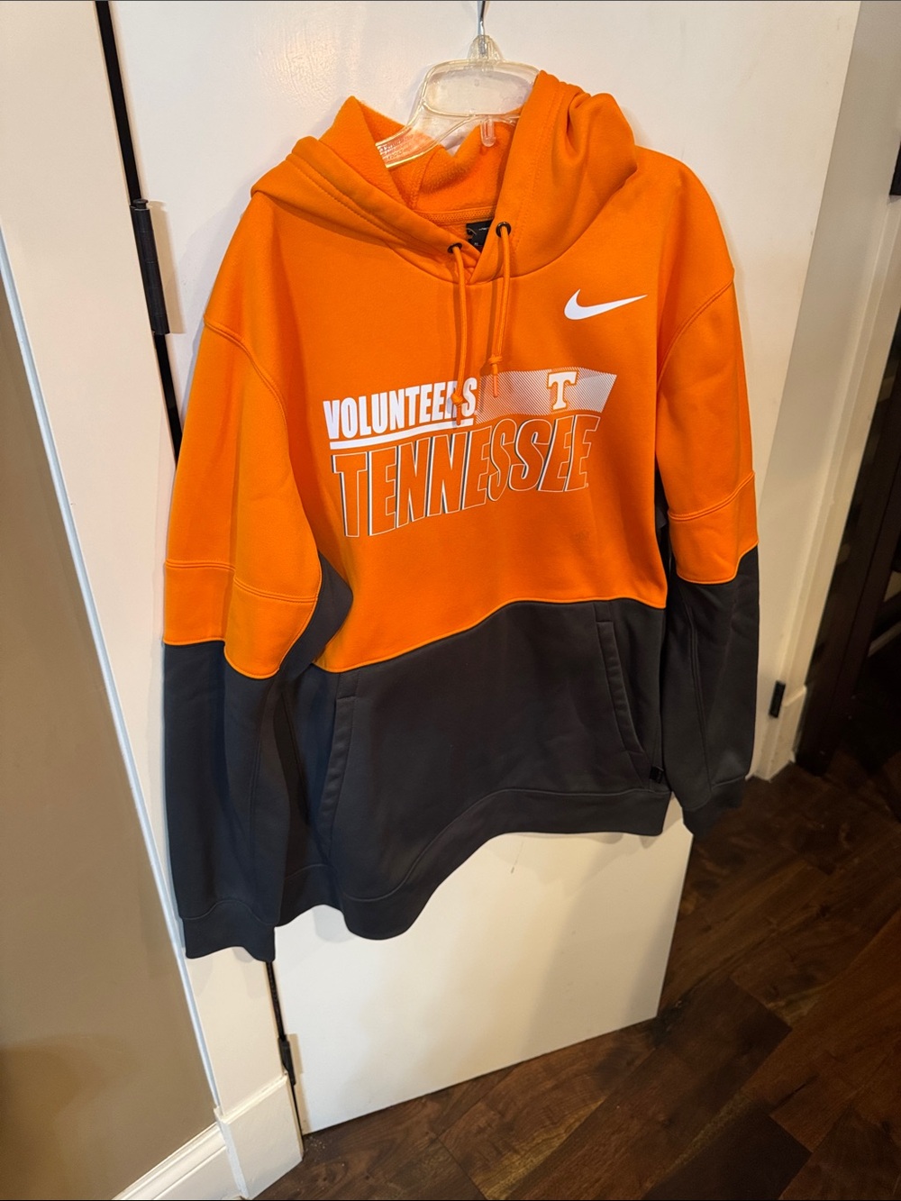 Nike Orange and Black Tennessee Volunteers Crewneck Hoodie